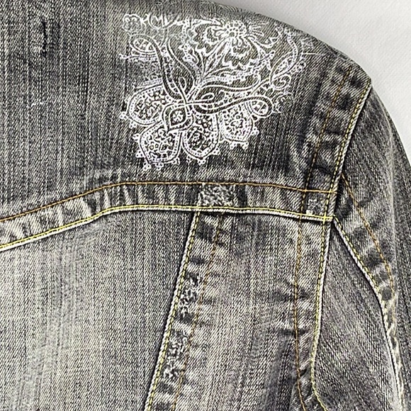 Victoria's Secret London Jean Metallic Silver Shoulder Jacket - Picture 5 of 5